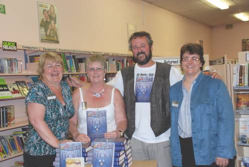 Jenny, Annette, me and Rachel at Belhus library